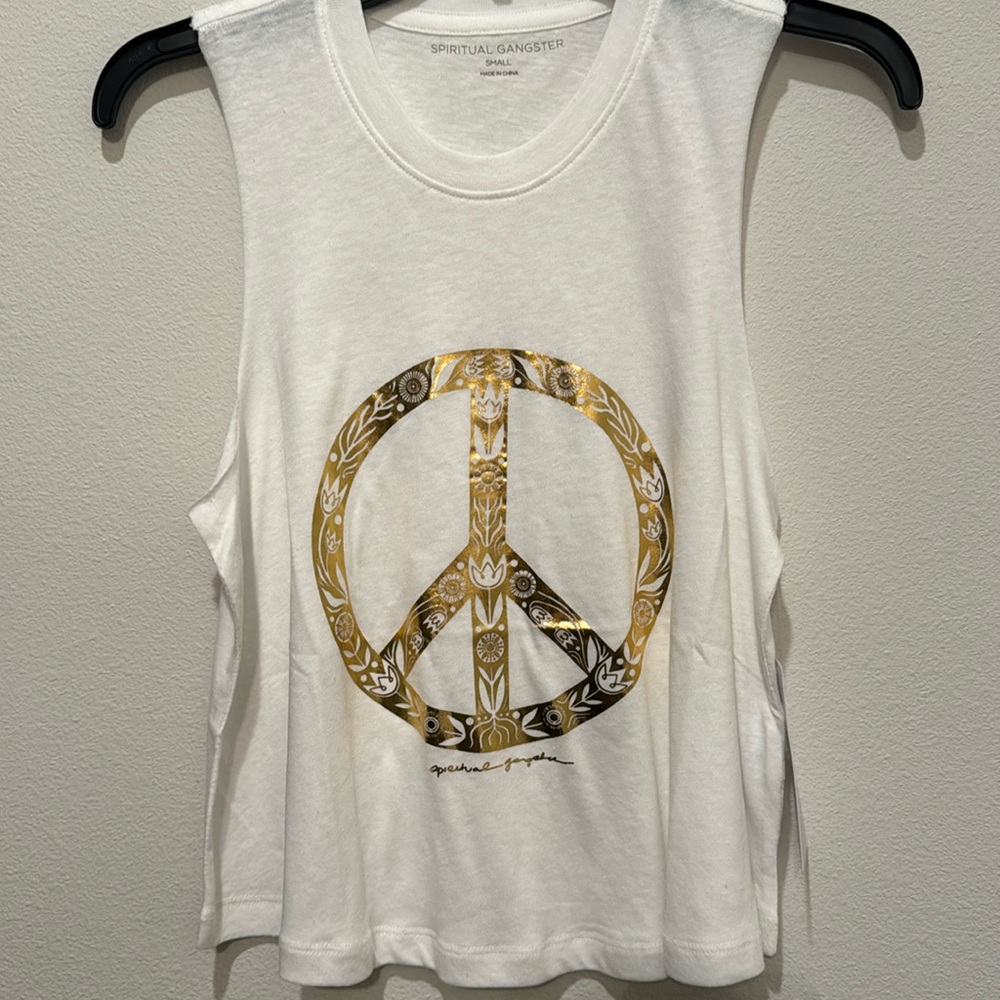 New SG PEACE CROP TANK small